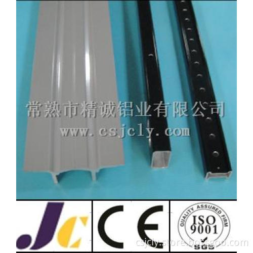 Black and White Powder Coated Aluminum Extrusion Profile (JC-W-10018)